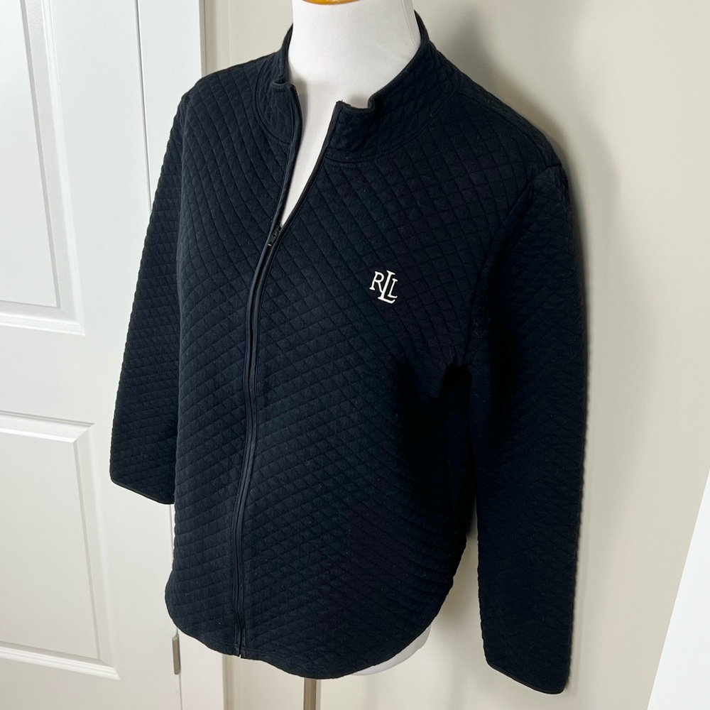 Ralph Lauren Black Quilted Jacket - Picture 2 of 6